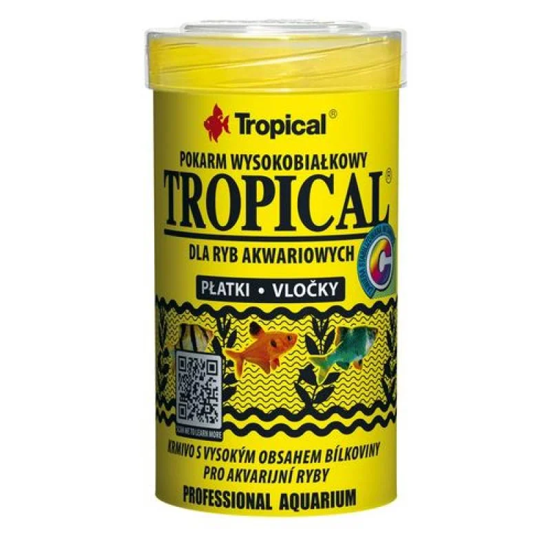 Tropical Tropical 100ml/20g vysokoproteinové krmivo pro akvarijní ryby 