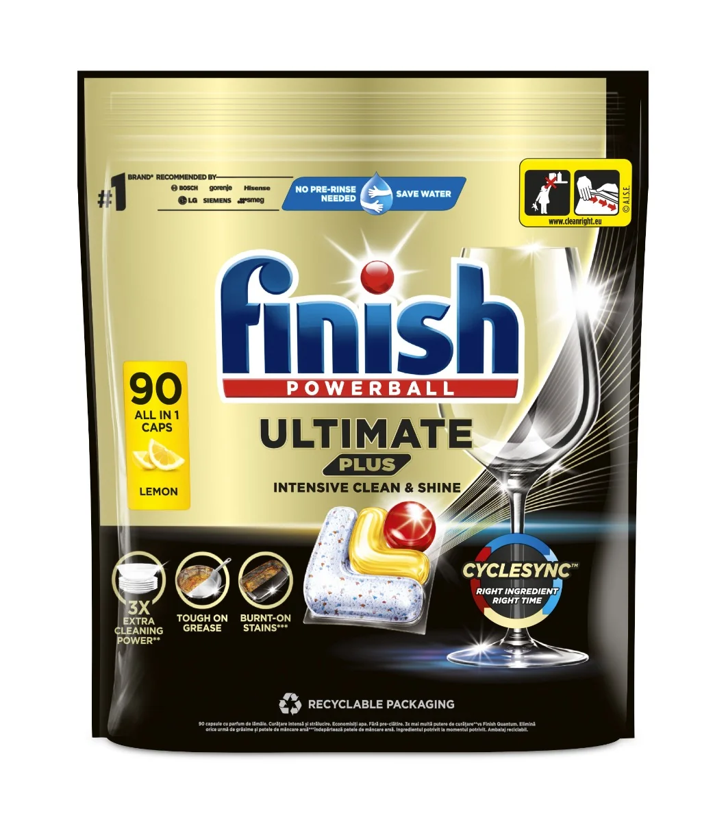 Finish Ultimate Plus All in 1 lemon kapsle do myčky 90 ks