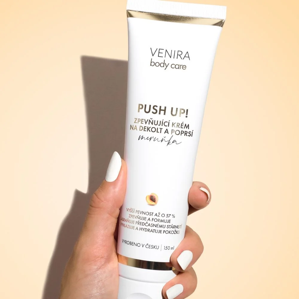 Venira Push-Up zpevňující krém na poprsí meruňka 150 ml