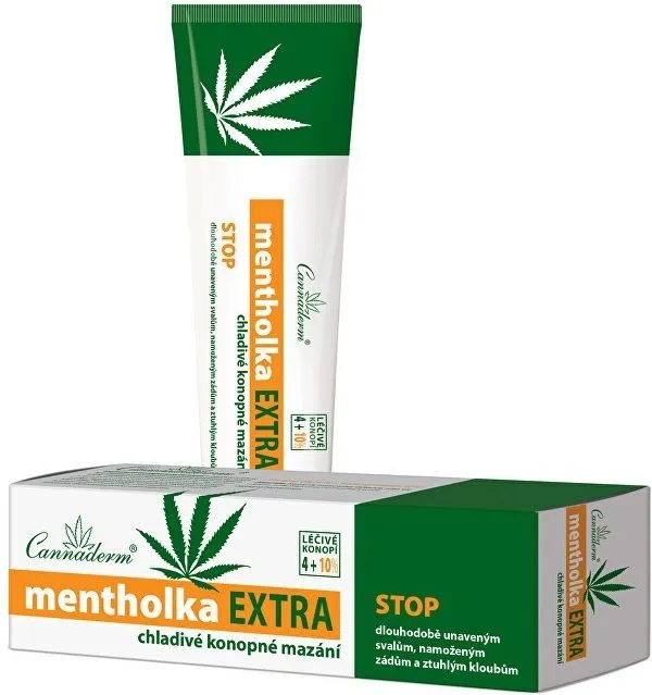 Cannaderm Mentholka EXTRA chladivé konopné mazání 150 ml