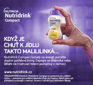 Nutridrink Compact bohatý na energii pomůže doplnit potřebné živiny.