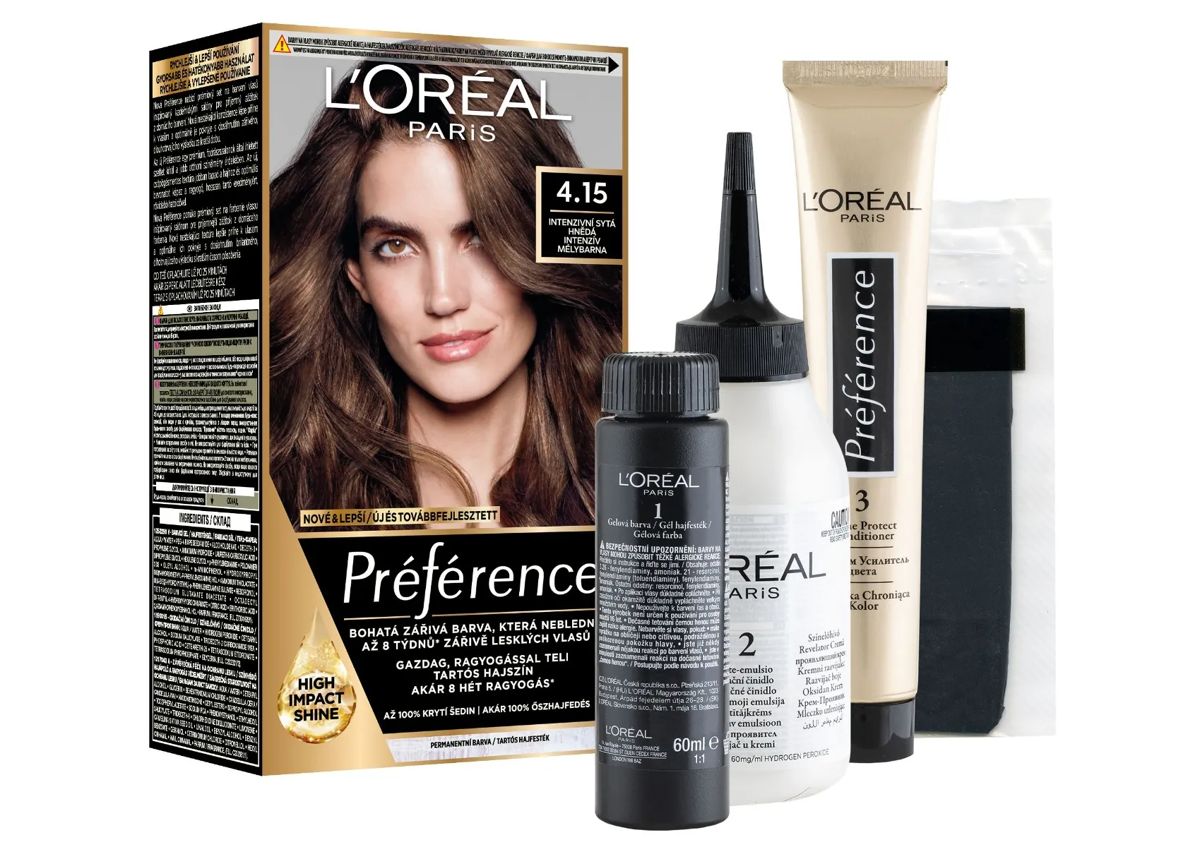 Loréal Paris Preference 4.15 intenzivní sytá hnědá