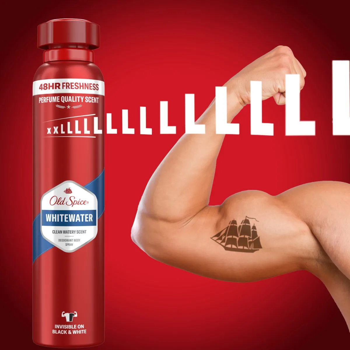 Old Spice Whitewater Pánský deodorant ve spreji XXL 250 ml