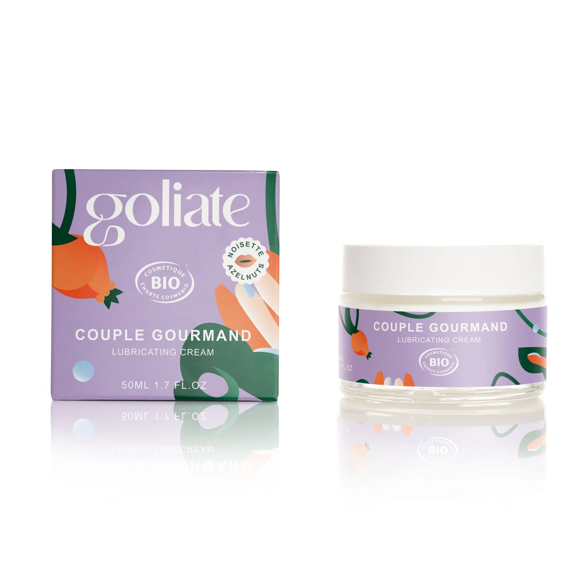 Goliate Jedlý masážní a lubrikační olej 2v1 The Gourmet Couple BIO (50 ml)