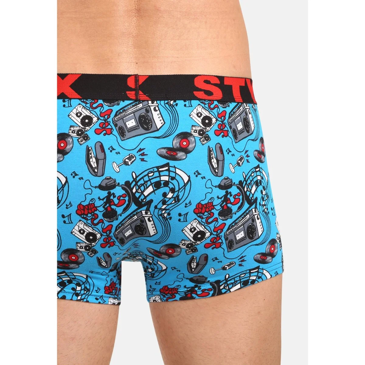 Styx Pánské boxerky art sportovní guma hudba (G1558) XXL 