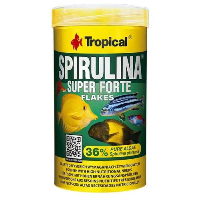 Tropical Super Spirulina Forte 1000ml/200g rostlinné krmivo se spirulinou