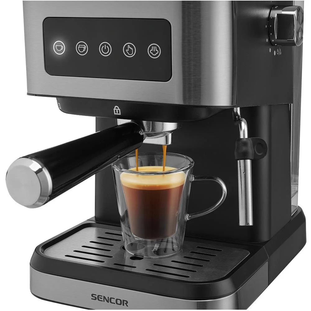 SENCOR SES 4020SS Espresso pákový kávovar černý/šedý