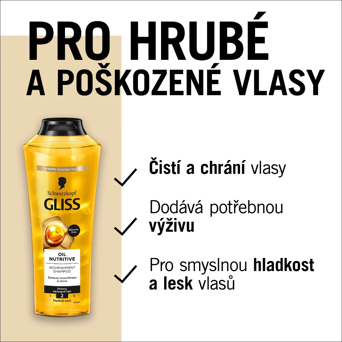 Gliss Oil Nutritive regenerační šampon 400 ml