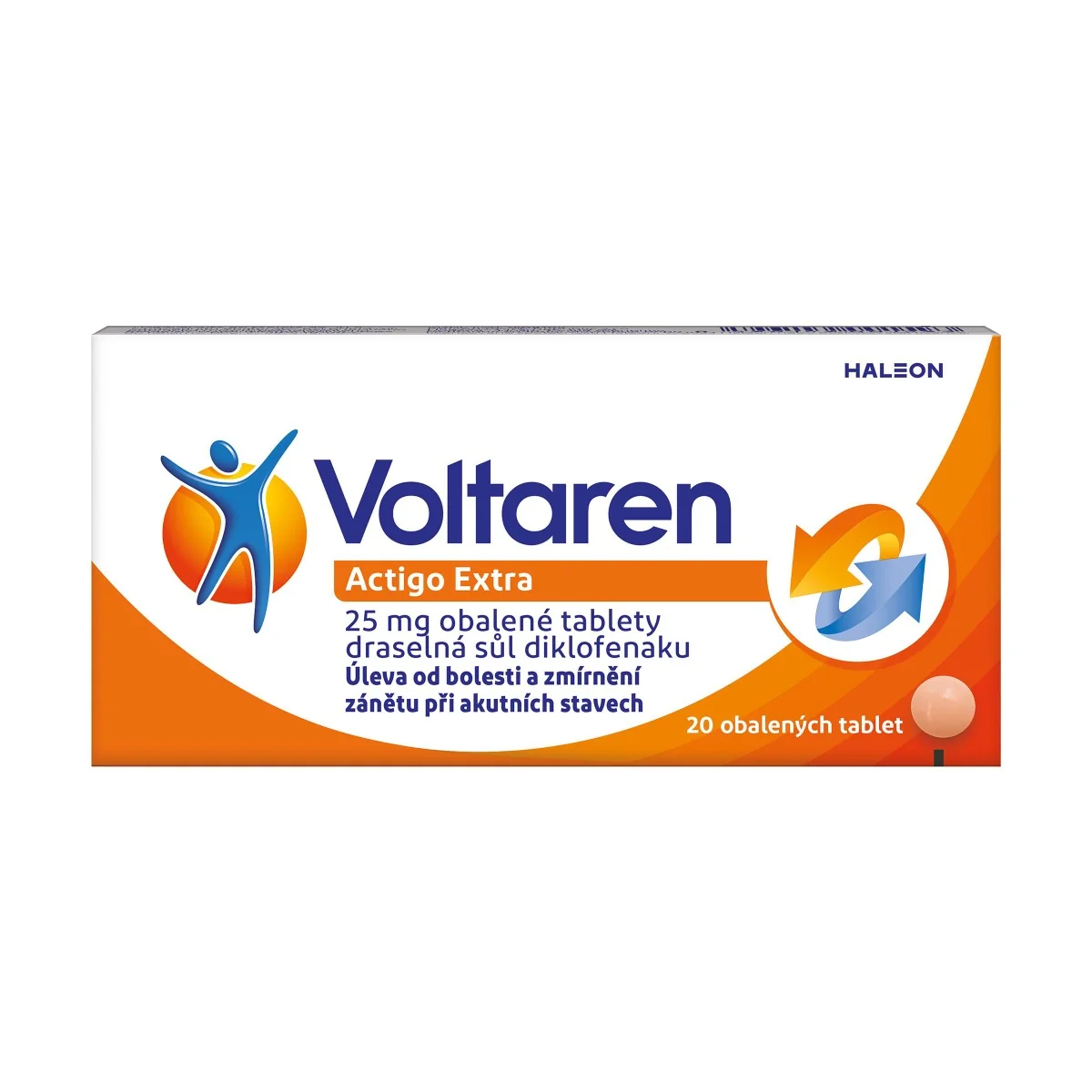 Voltaren ActiGo Extra 25 mg 20 tablet