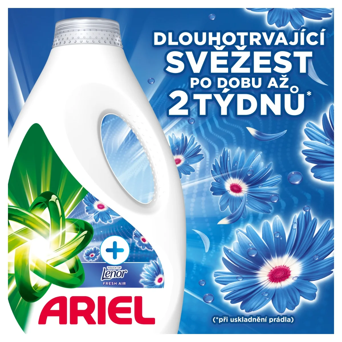 Ariel Touch of Lenor Fresh Air Prací gel 3 l 60 praní