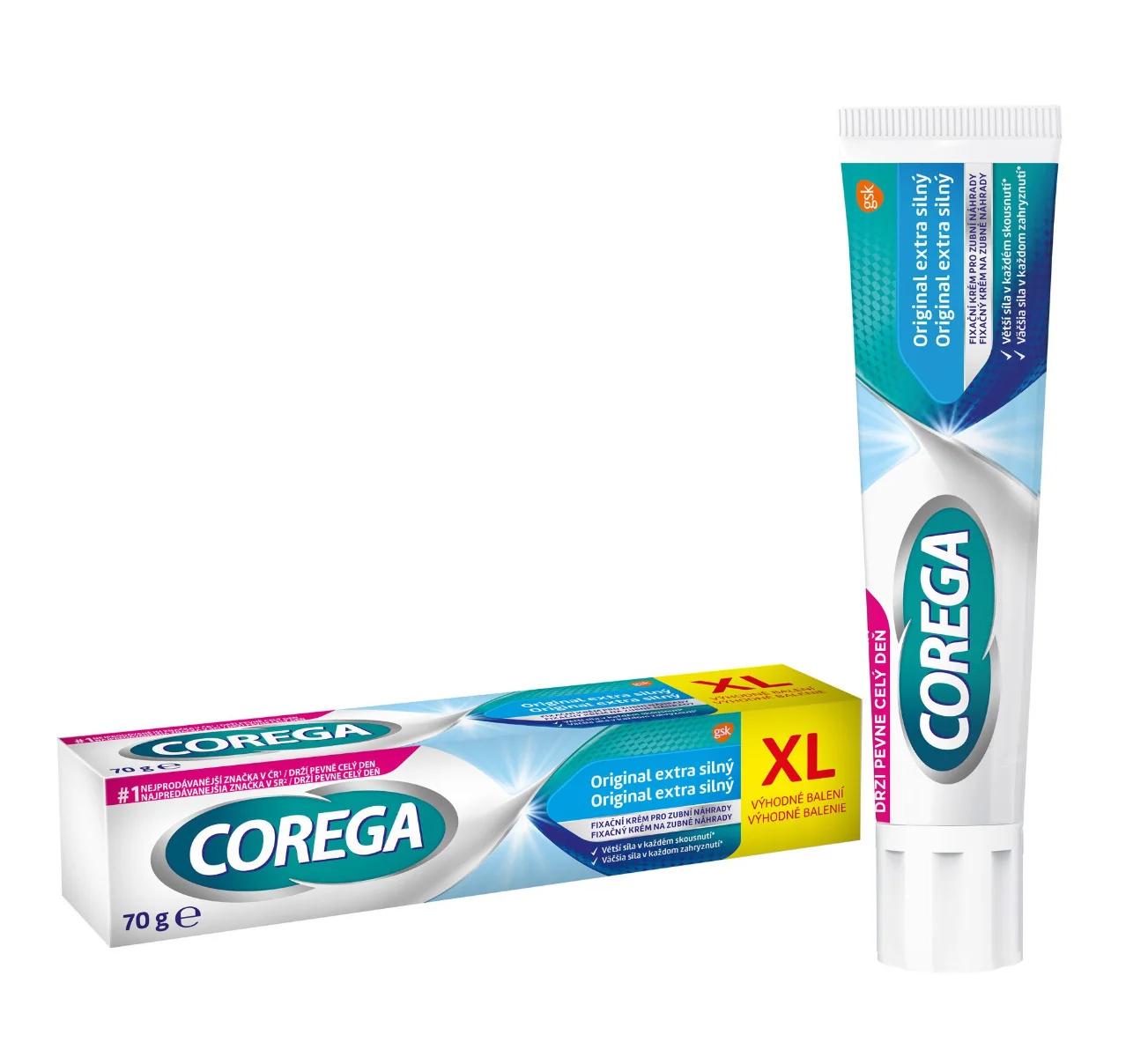 Corega Original Extra silný XL fixační krém 70 g