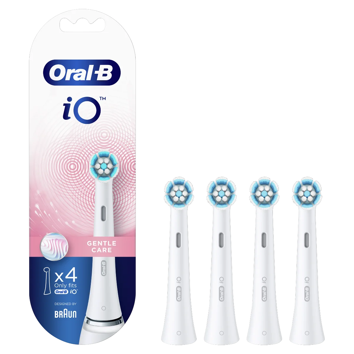 Oral-B iO Gentle Care White náhradní hlavice 4 ks