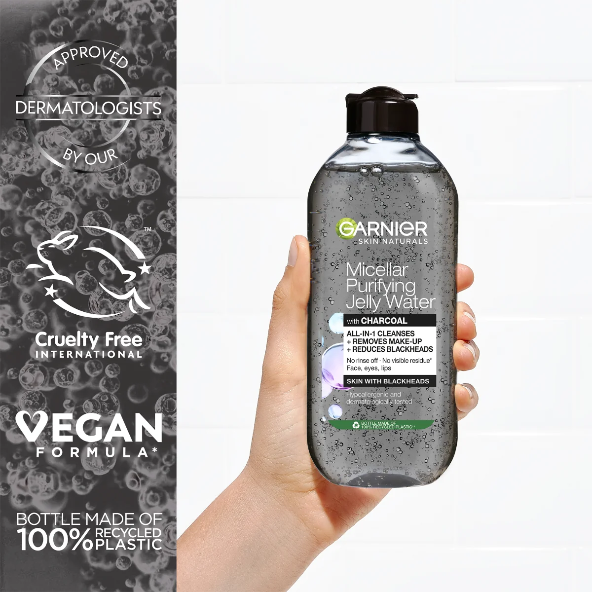 Garnier Pure Active Gelová Micelární voda s aktivním uhlím 400 ml