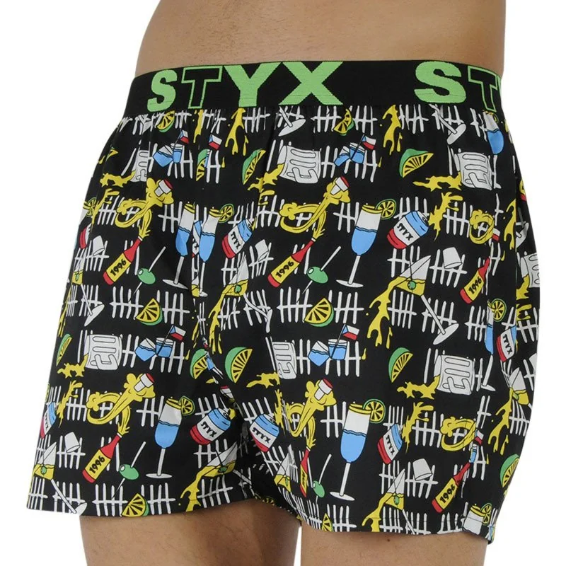 Styx Pánské trenky art sportovní guma párty (B1251) XXL 