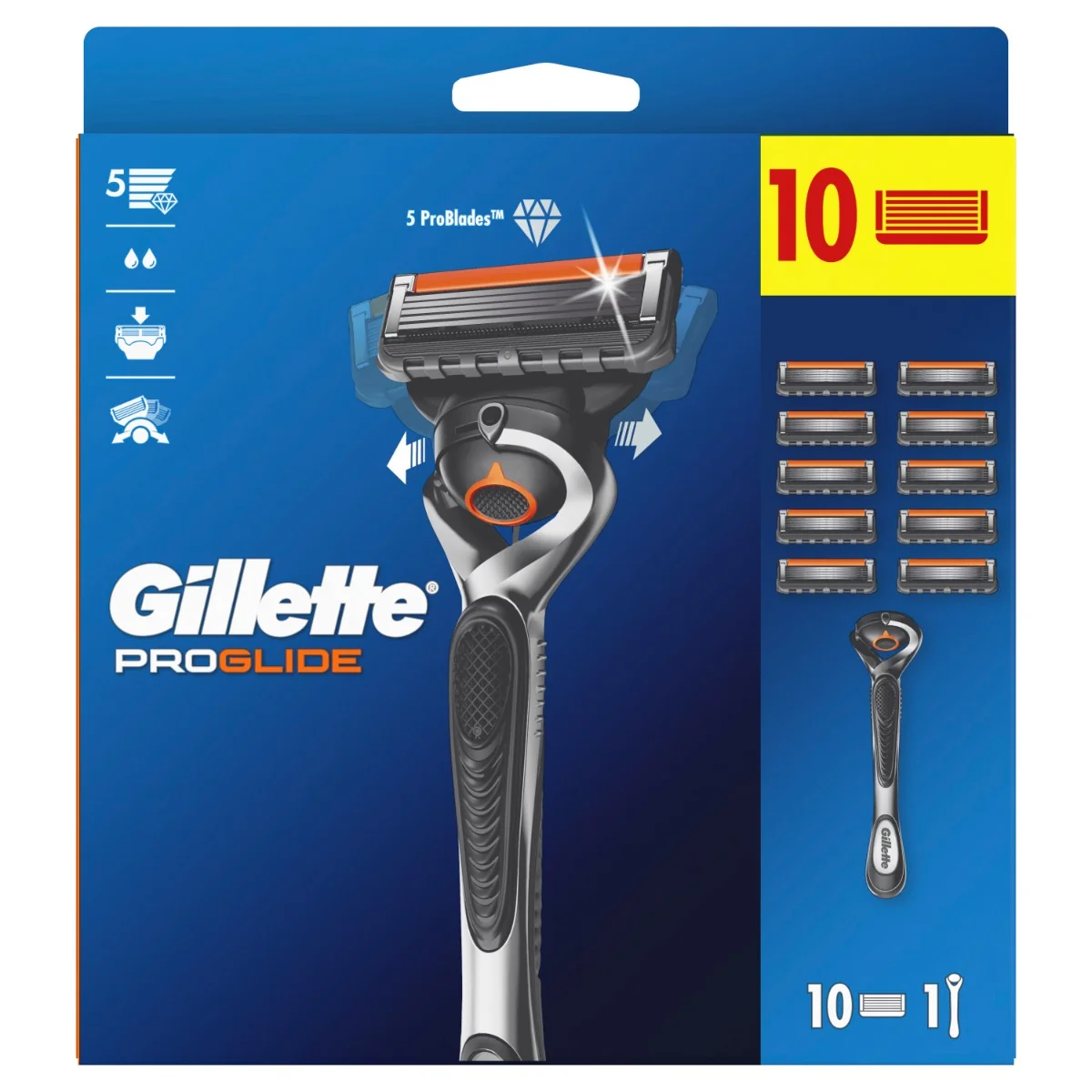 Gillette ProGlide FlexBall pánský holicí strojek + 10 hlavic