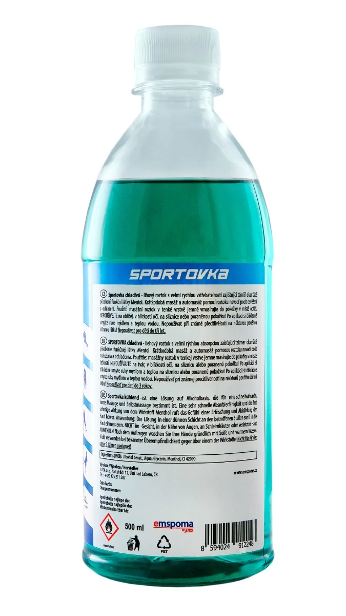 EMSPOMA SPORTOVKA chladivá masážní roztok 500 ml