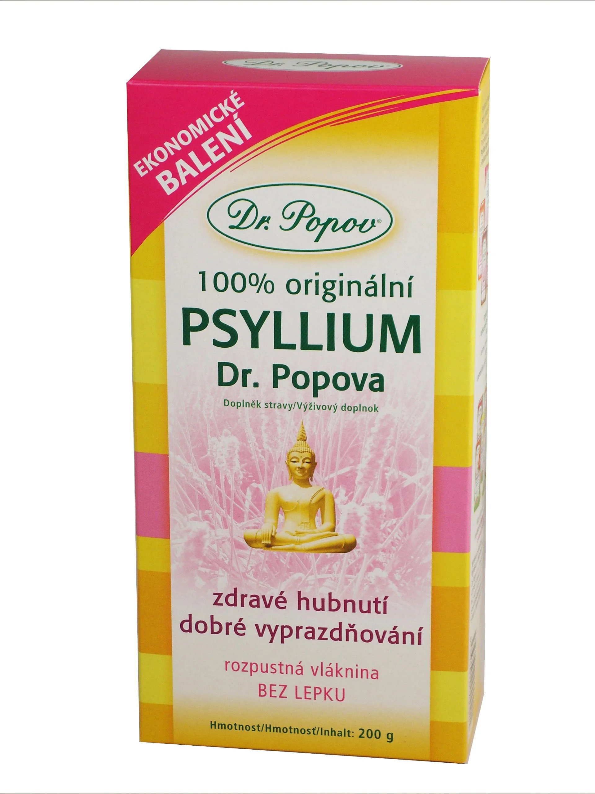 Dr. Popov Psyllium indická rozpustná vláknina 200 g