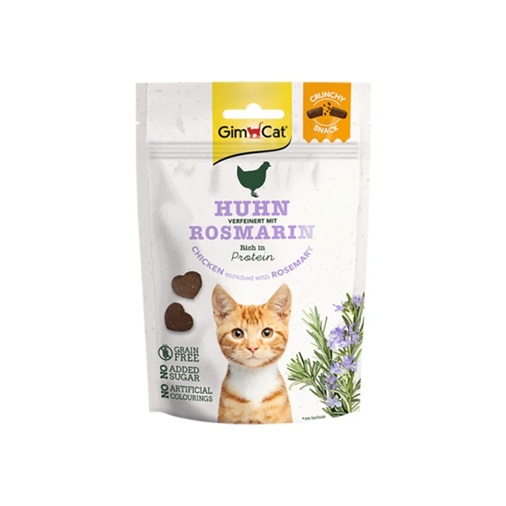 GimCat CrunchySnacks kuře s rozmarýnem 50 g