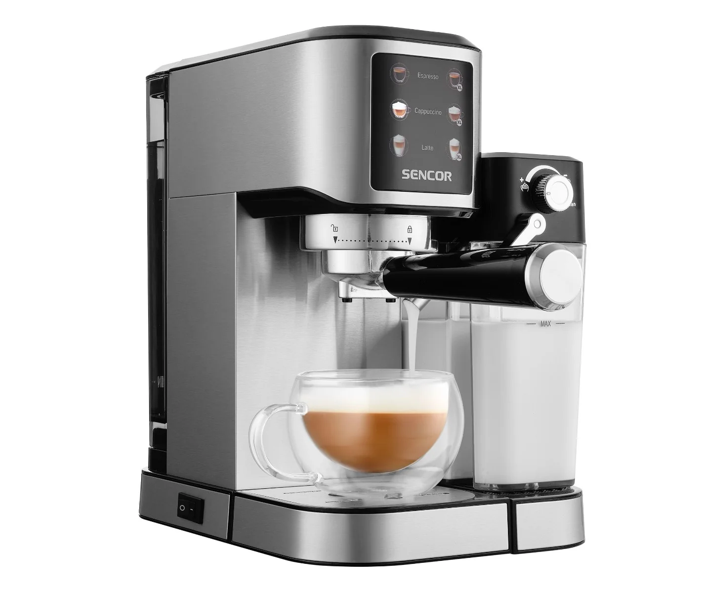 SENCOR SES 4910SS Espresso poloautomatický kávovar