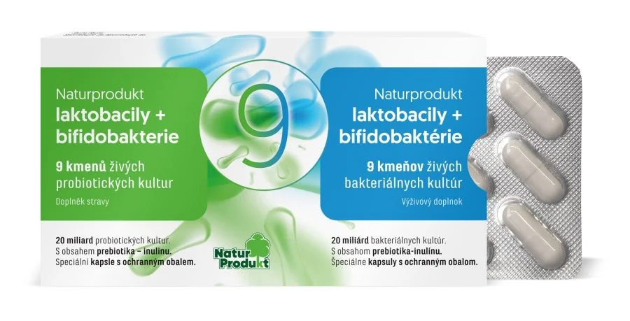 Naturprodukt laktobacily + bifidobakterie 9 15 kapslí