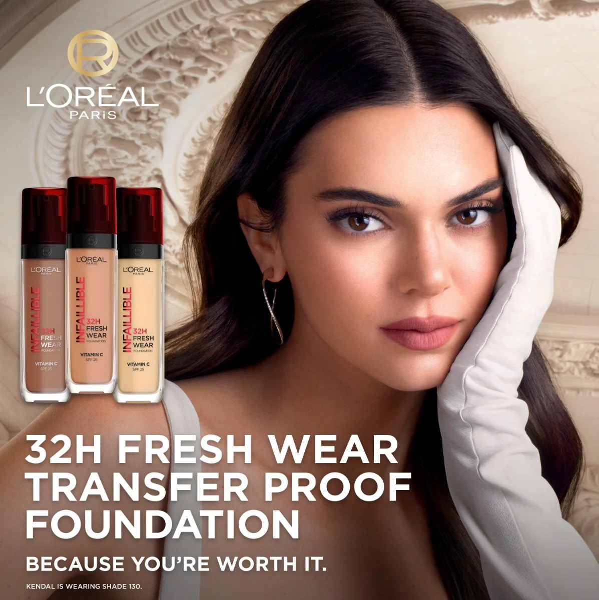 Loréal Paris Infaillible 32H Fresh Wear odstín 110 Rose Vanilla tekutý make-up 30 ml