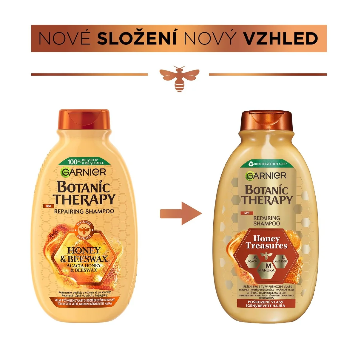 Garnier Botanic Therapy Honey Treasures šampon na poškozené vlasy 250 ml