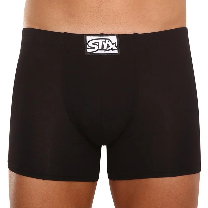 Styx 3PACK pánské boxerky long klasická guma vícebarevné (3F96019) L 