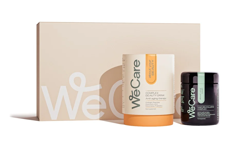 WeCare about your CHRISTMAS BEAUTY drink 28 sáčků + Hair 120 tobolek