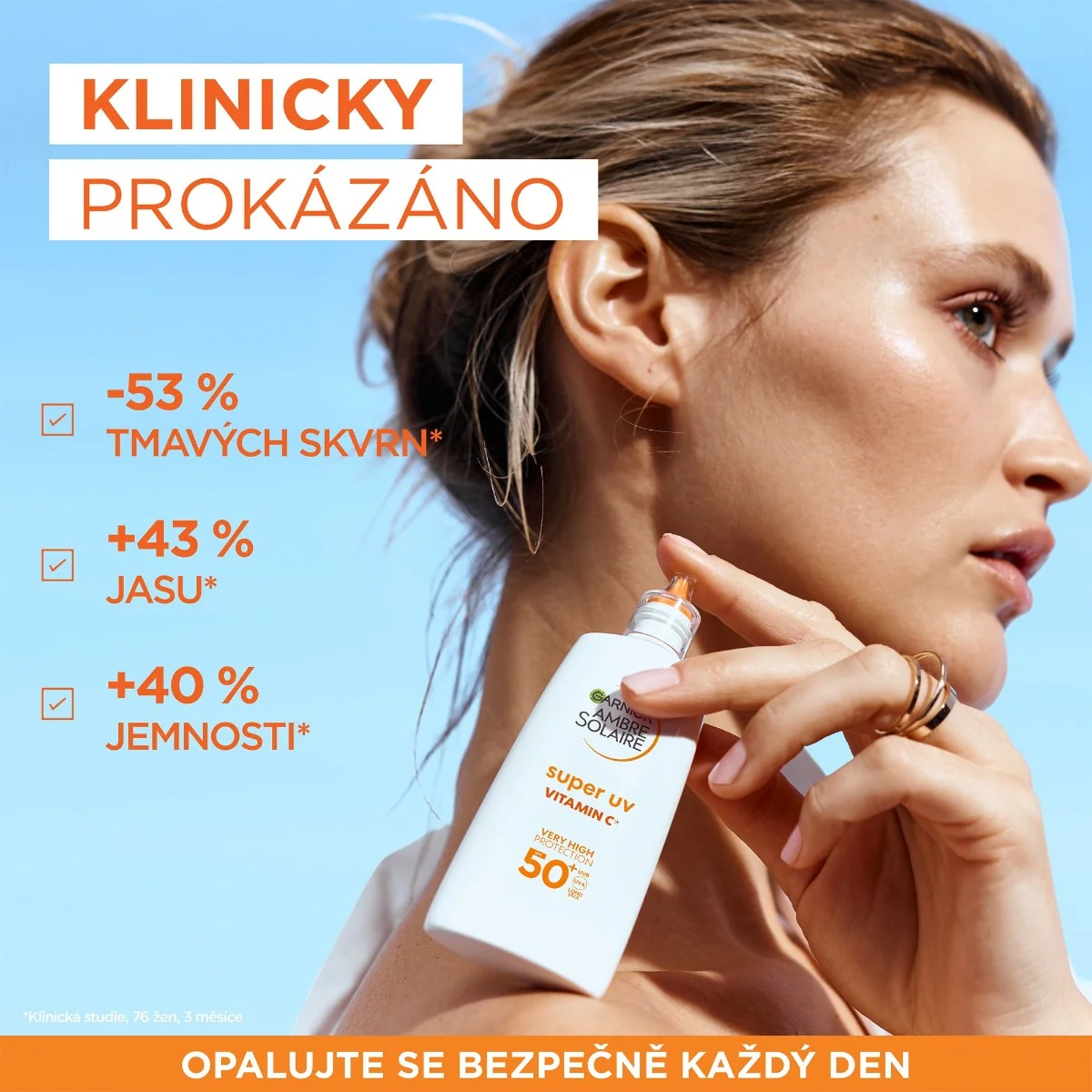 Garnier Ambre Solaire Super UV SPF50+ denní fluid proti tmavým skvrnám 40 ml