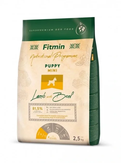 Fitmin Mini Puppy Lamb with Beef krmivo pro štěňata 2,5 kg