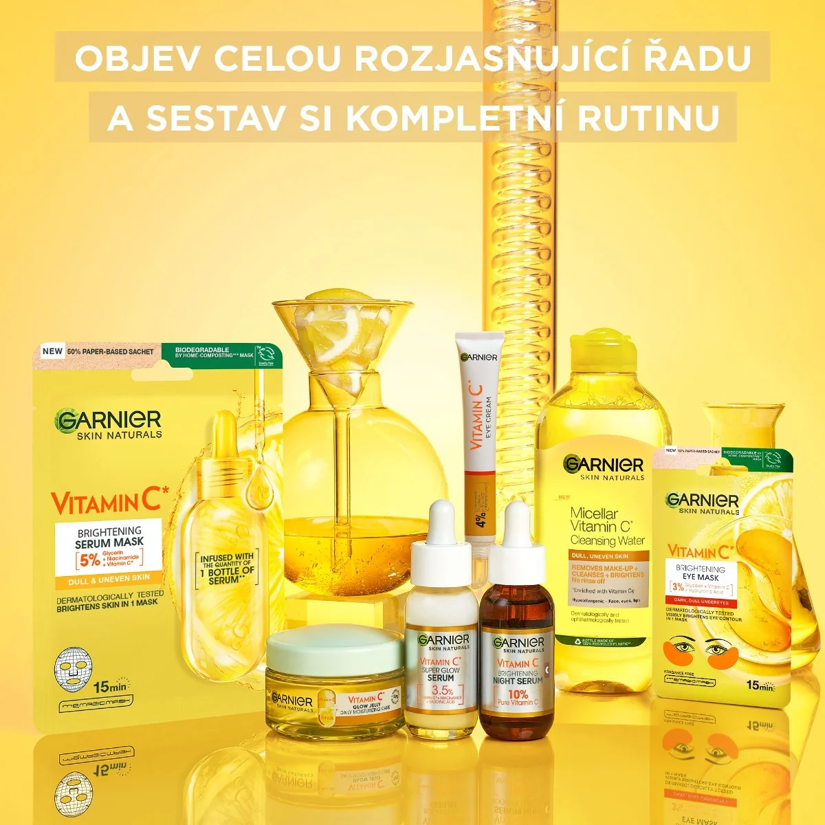 Garnier Skin Naturals rozjasňující oční maska 5 g