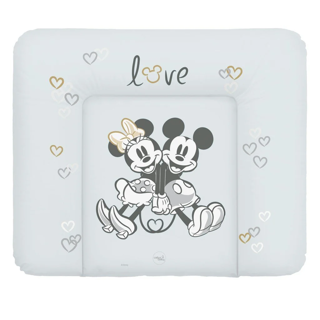 Ceba Podložka přebalovací měkká na komodu (85x72) Disney Minnie & Mickey Grey 