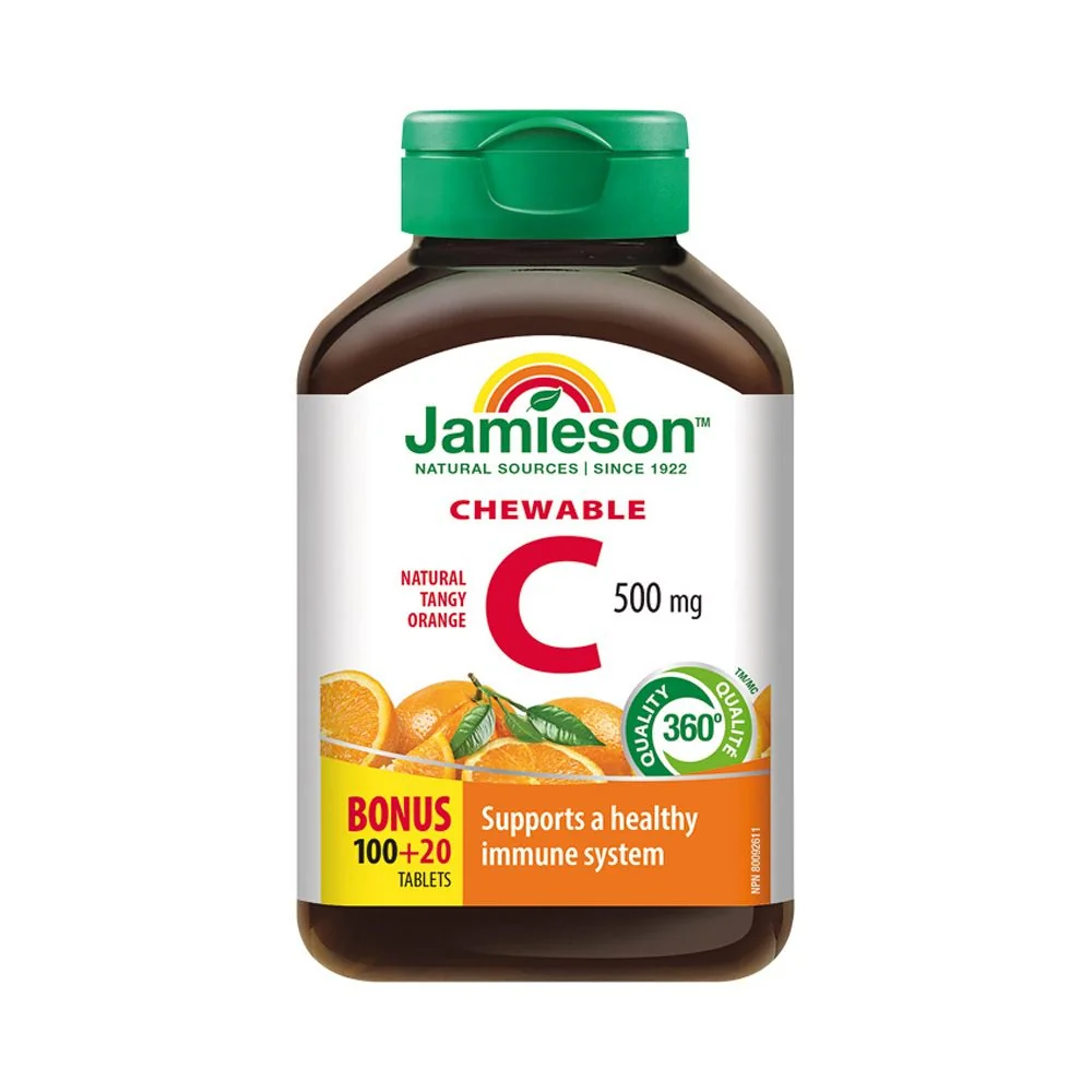 Jamieson Vitamin C 500 mg pomeranč 120 cucacích tablet