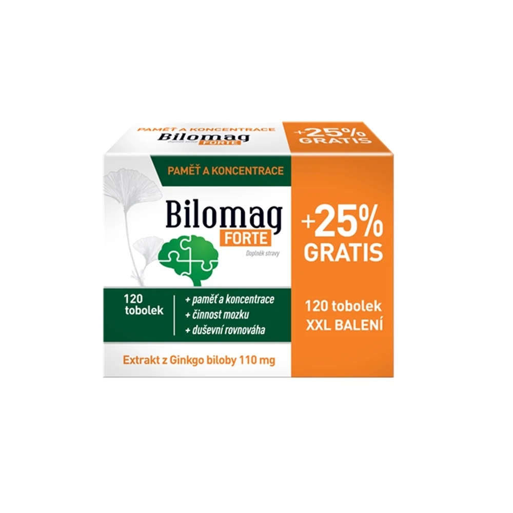 Bilomag FORTE + 25 % navíc 120 tobolek