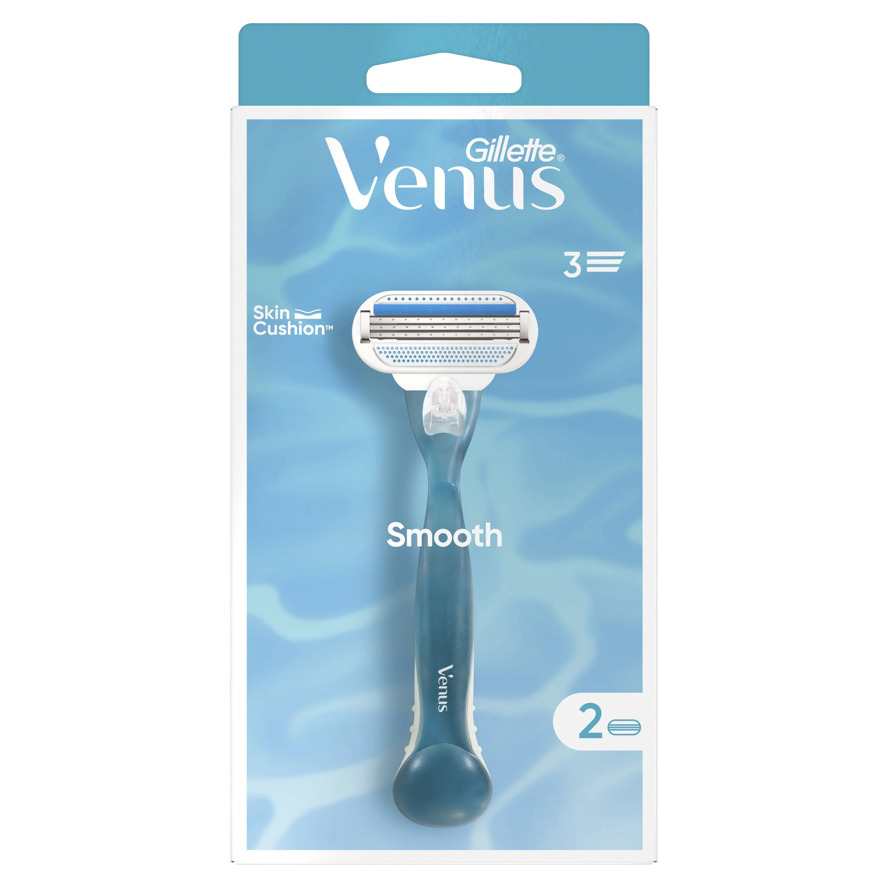 Gillette Venus Smooth dámský holicí strojek + 2 hlavice