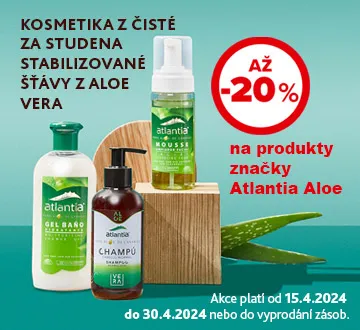 Atlantia Aloe sleva 20% (duben 2024)