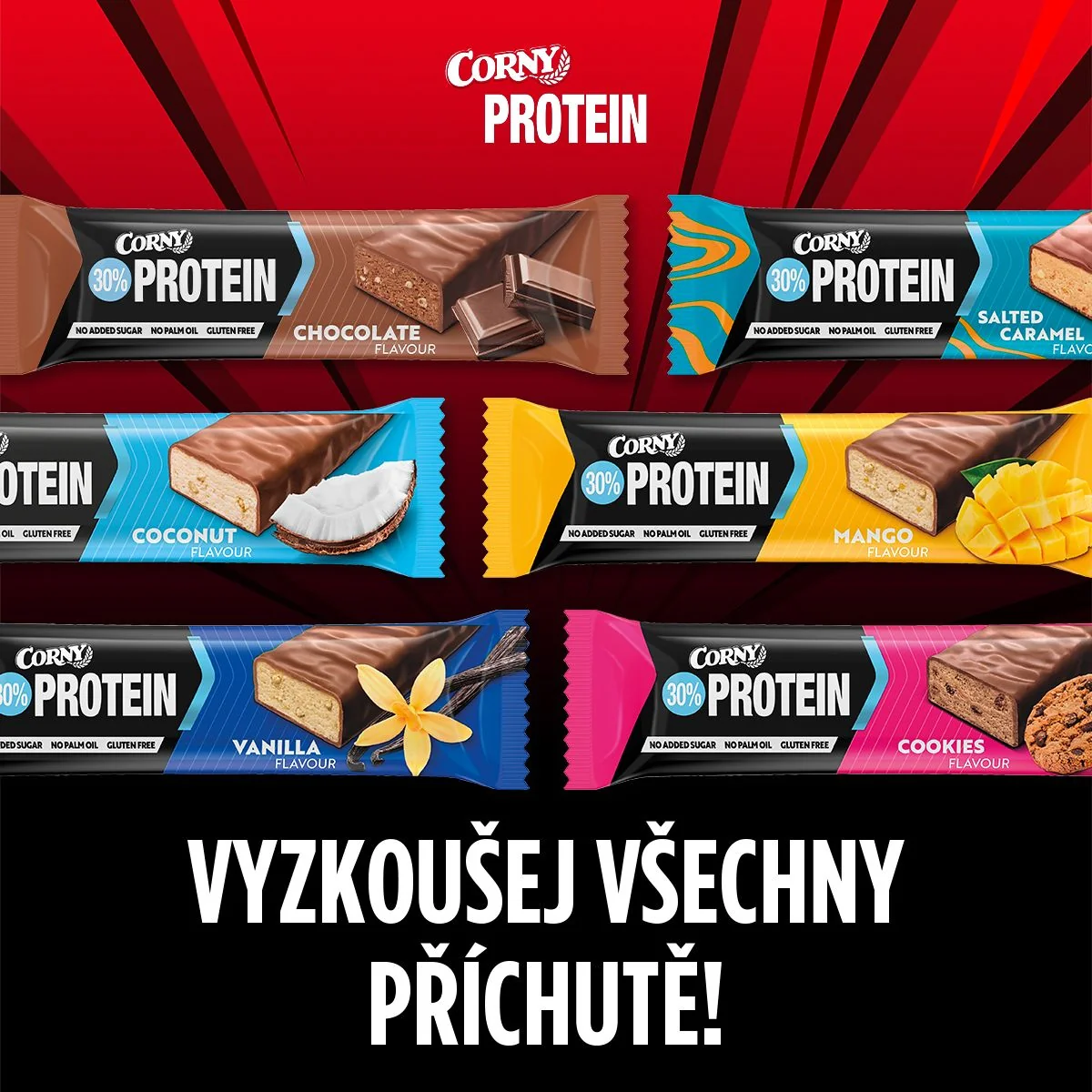 Corny Protein 30% mléčná čokoláda 50 g