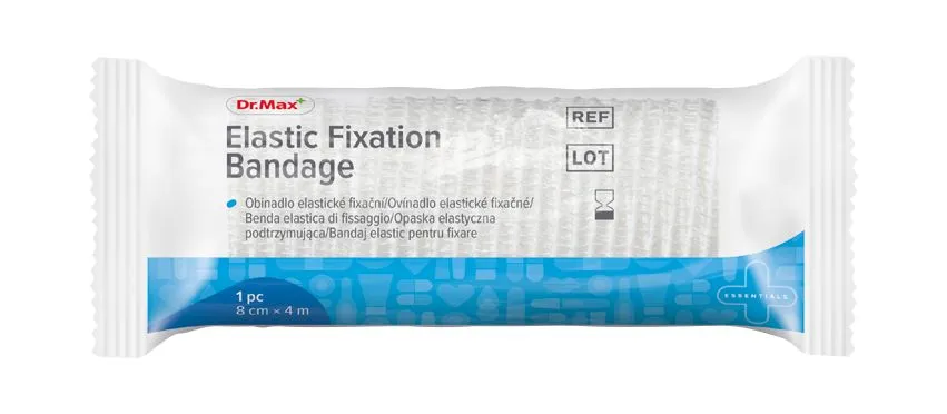Dr. Max Elastic Fixation Bandage 8 cm x 4 m 1 ks