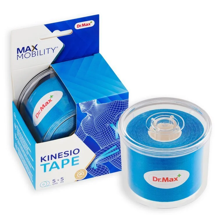 Dr. Max Kinesio Tape Blue 5 cm x 5 m tejpovací páska 1 ks