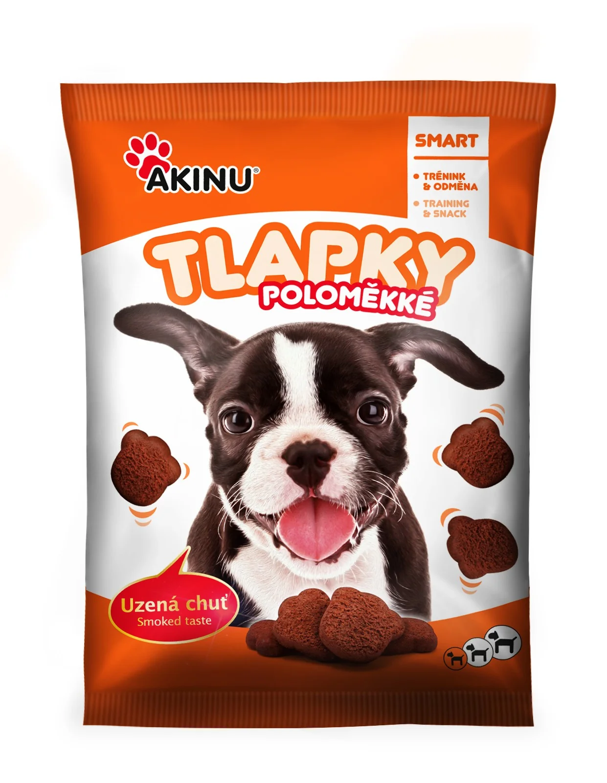 Akinu Poloměkké tlapky pamlsek pro psy 4 x 400 g 