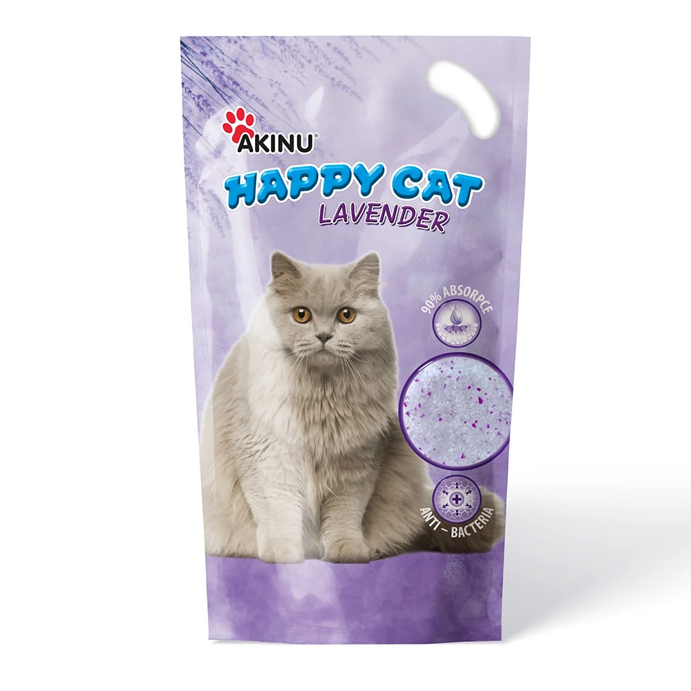 Akinu HAPPY CAT Silika gel levadule stelivo pro kočky 7,2 l 