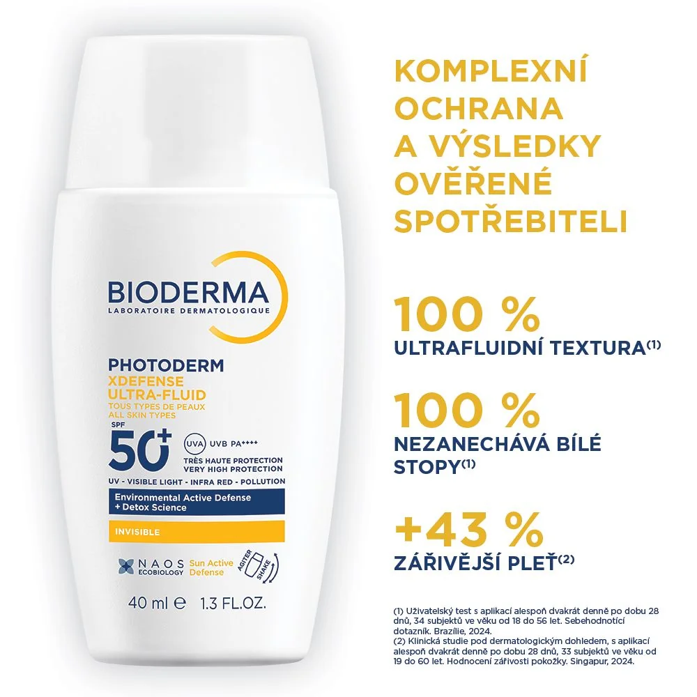 BIODERMA Photoderm XDefense Neviditelná ultrafluidní ochrana SPF50+ 40 ml