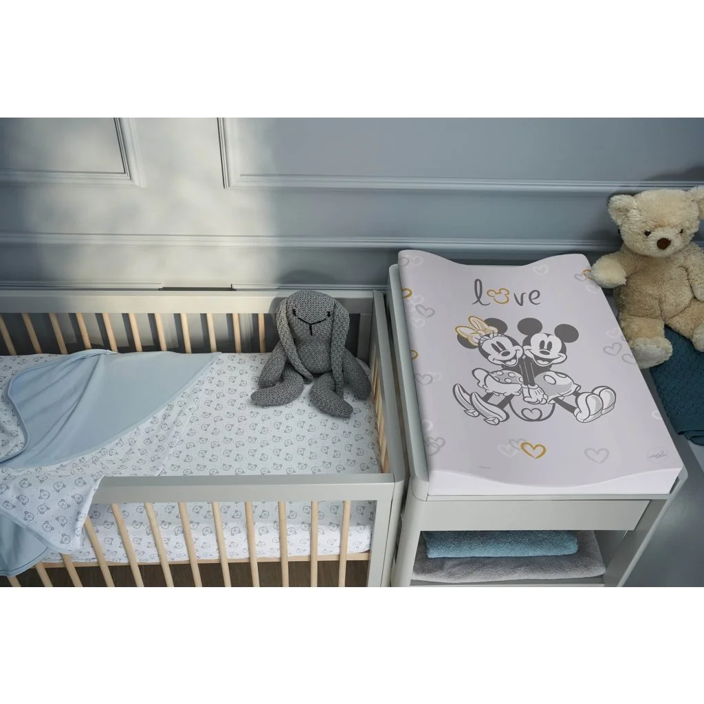 Ceba Podložka přebalovací měkká COSY (50x70) Disney Minnie & Mickey Grey 