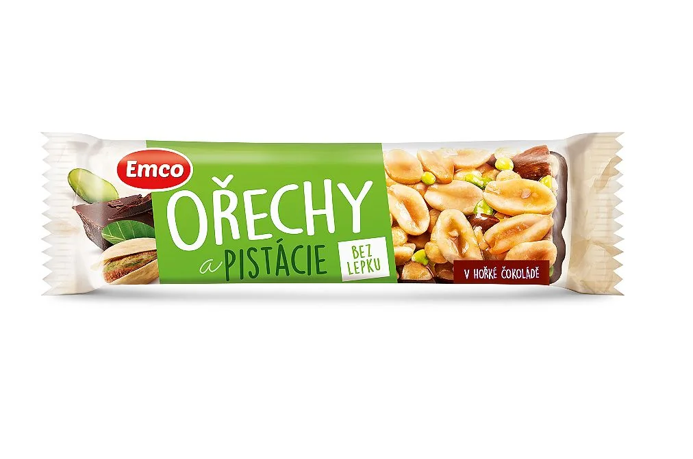 Emco Tyčinka ořechy a pistácie 35 g