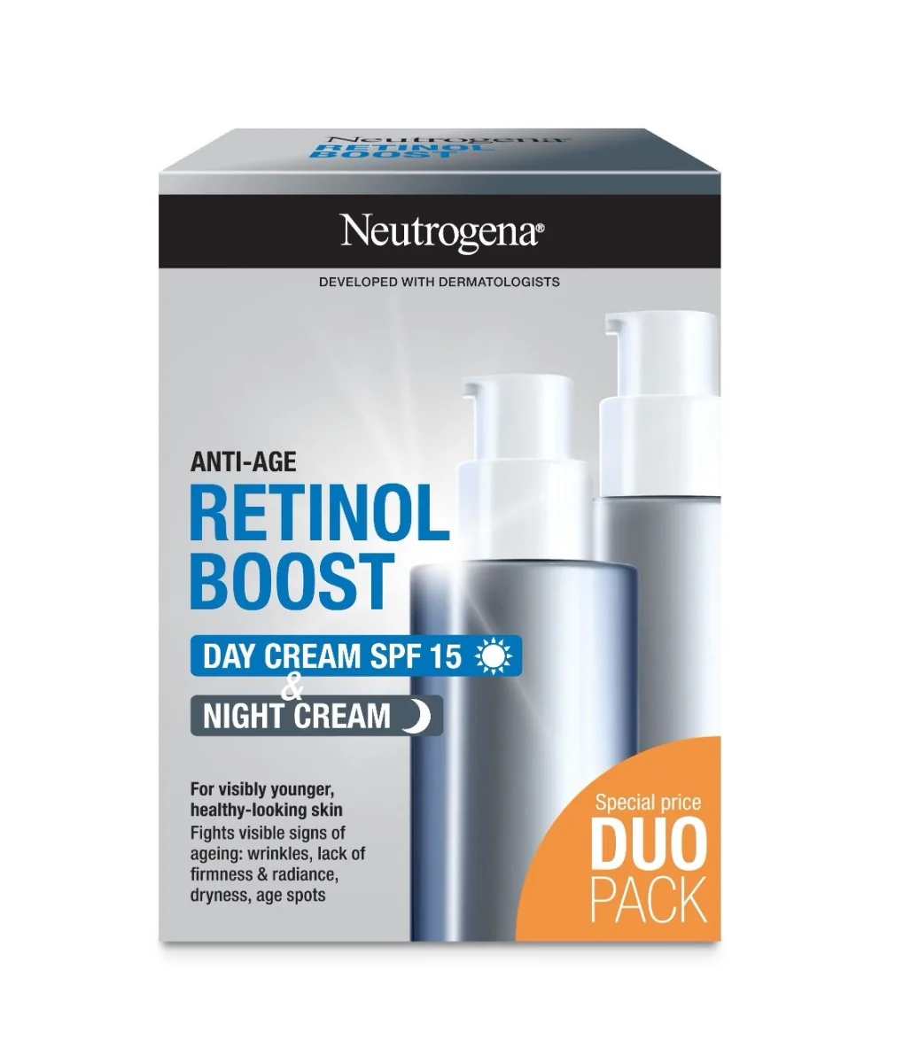 Neutrogena Retinol Boost DuoPack denní + noční krém 2x50 ml