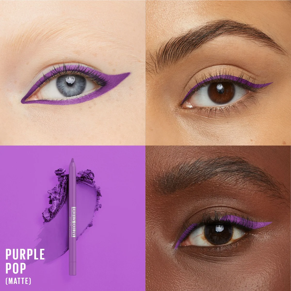 Maybelline Tattoo Liner Gel Pencil odstín 801 Purple Pop gelová tužka na oči 1,3 g