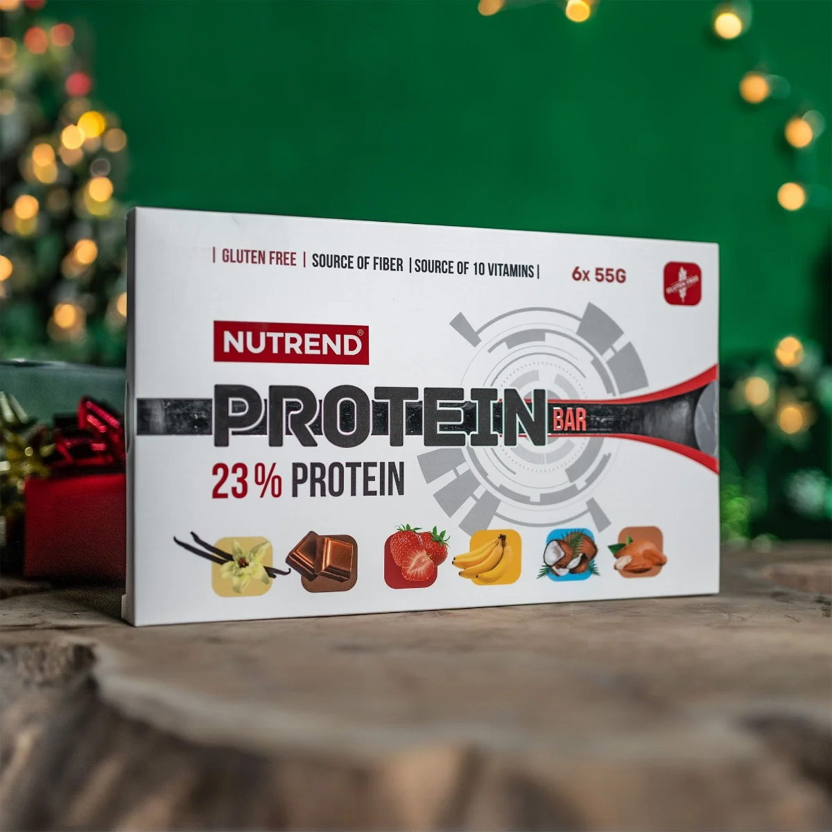 Nutrend Protein Bar Dárkové balení mix příchutí 6x55 g