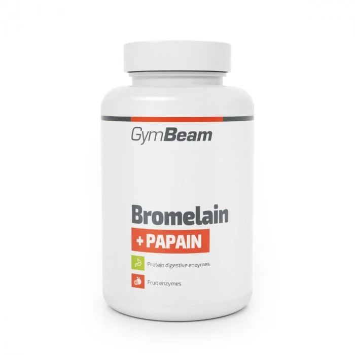 GymBeam Bromelain + Papain 90 kapslí