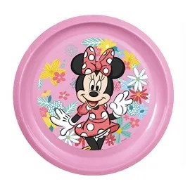 Vetro-Plus Mělký plastový talíř Minnie 22 cm