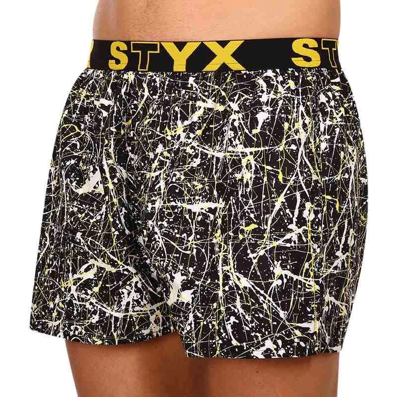 Styx 3PACK pánské trenky art sportovní guma vícebarevné (3B13356) XL 